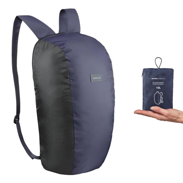 MOCHILA COMPACTA-10 LITOS-DECATHLON|FORCLAZ
