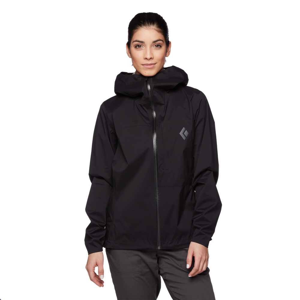 CHAMARRA IMPERMEABLE-FINE LINE STRETCH RAIN SHEEL-BLACK DIAMOND