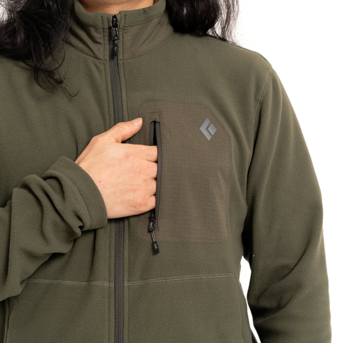 CHAMARRA POLAR-RIFHT FULL ZIP-TUNDRA-HOMBRE-BLACK DIAMOND