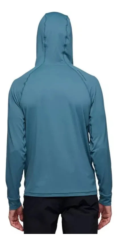 SUDADERA-ALPENGLOW HOODY- CREEK BLUE-BLACK DIAMOND