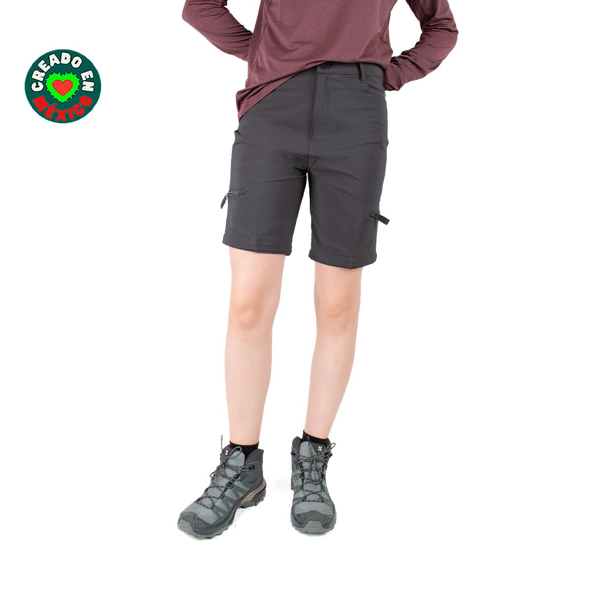 PANTALON CONVERTIBLE -CAMALEON V2-MUJER-OXFORD-KINAKU