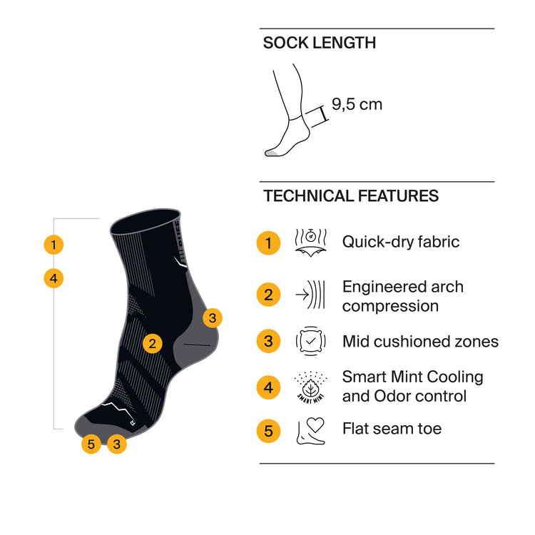 CALCETAS -MERINO LIGHTWEIGHT-GRAPHITE-BUFF