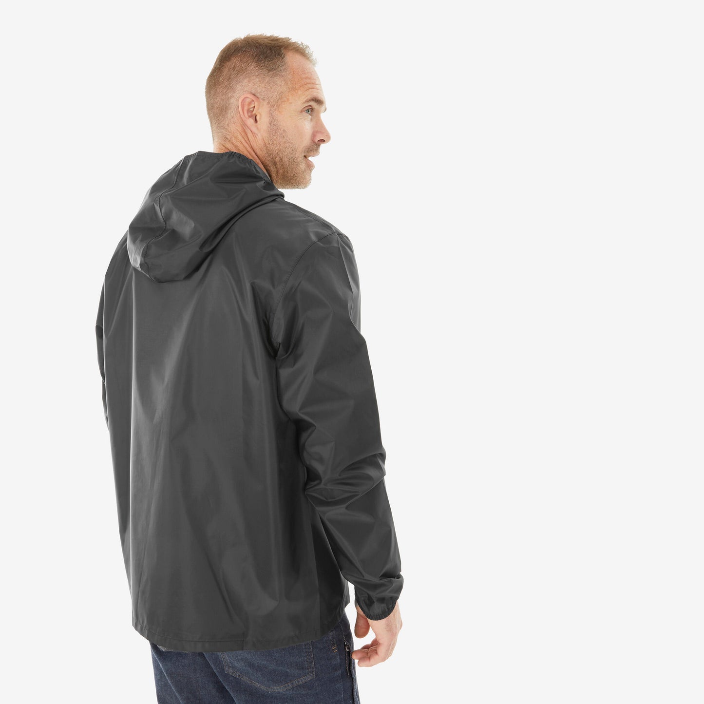 ROMPEVIENTOS-RAINCUT 1/2 ZIP-DECATHLON | QUECHUA-HOMBRE
