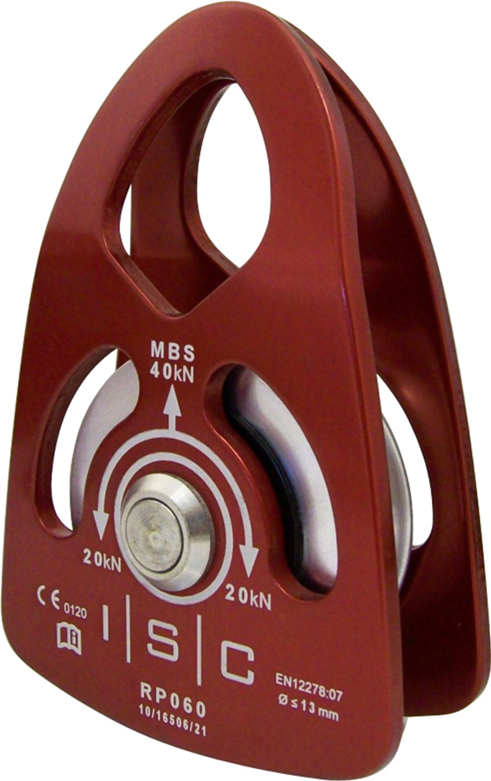 POLEA-SMALL SINGLE P/PULLEY BEARING ALI RED-ISC