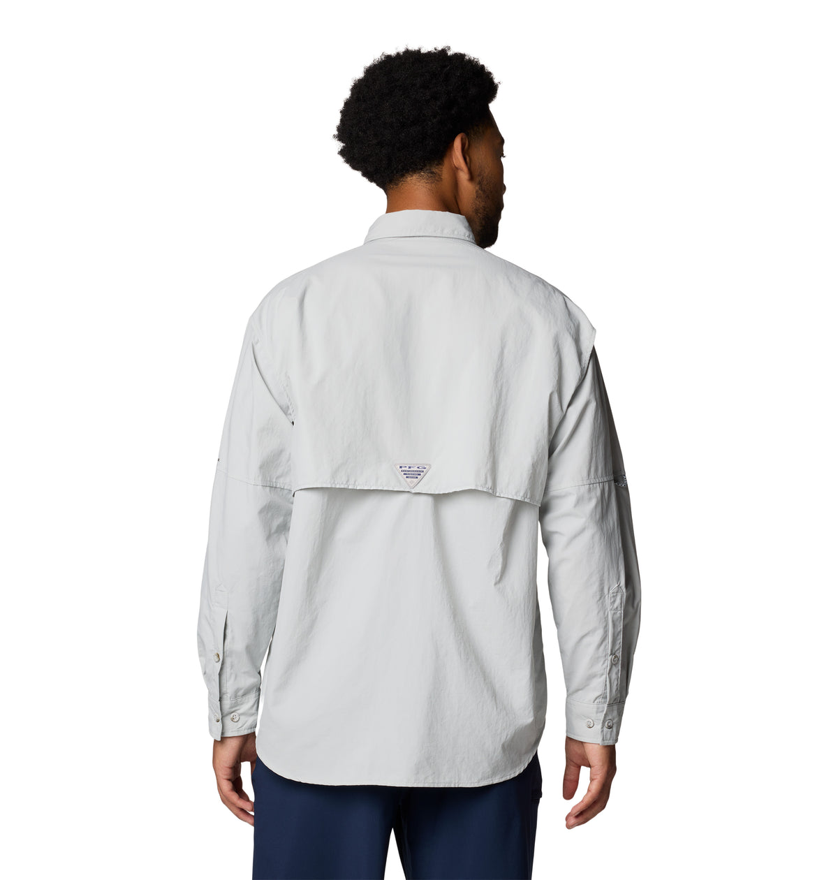 CAMISA DE PESCA-BAHAMA-GREY-COLUMBIA
