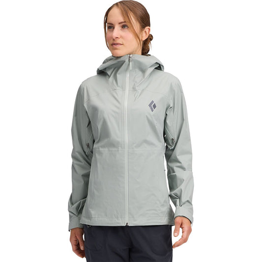CHAMARRA IMPERMEABLE-FINELINE-STRETCH SHELL-BLACK DIAMOND-MUJER
