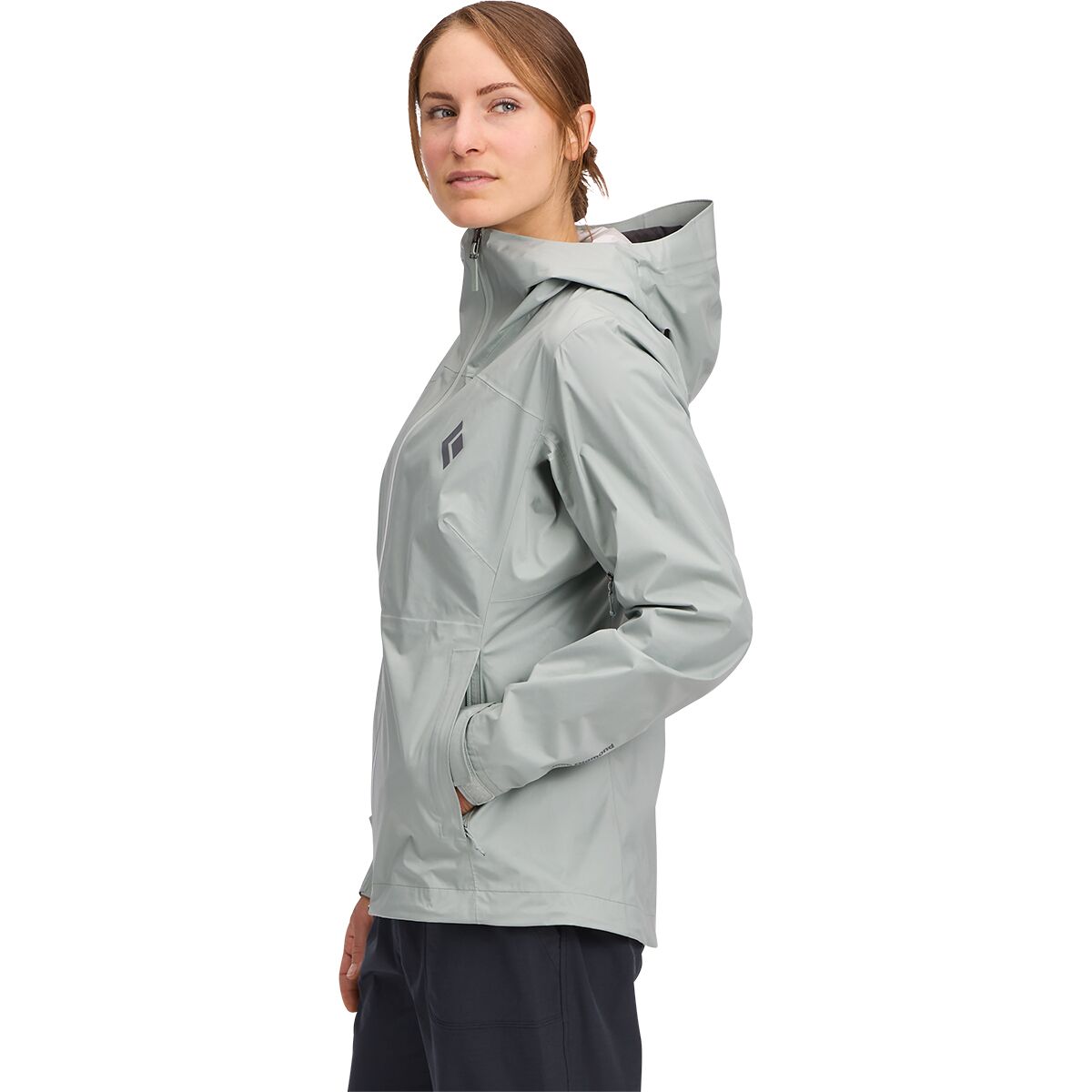 CHAMARRA IMPERMEABLE-FINELINE-STRETCH SHELL-BLACK DIAMOND-MUJER