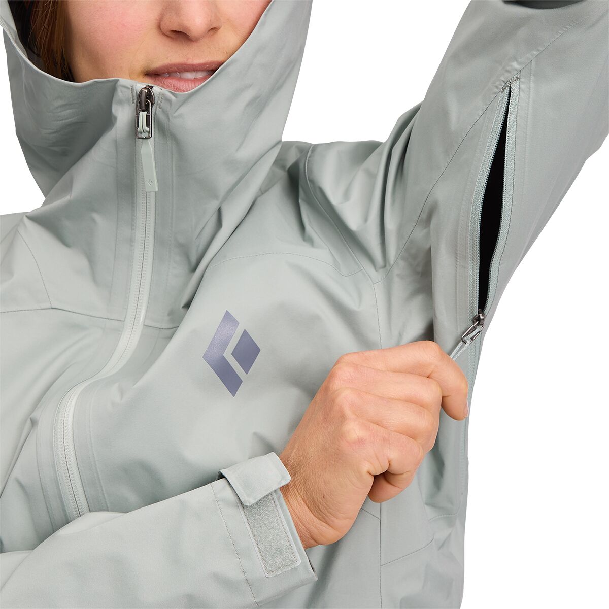 CHAMARRA IMPERMEABLE-FINELINE-STRETCH SHELL-BLACK DIAMOND-MUJER