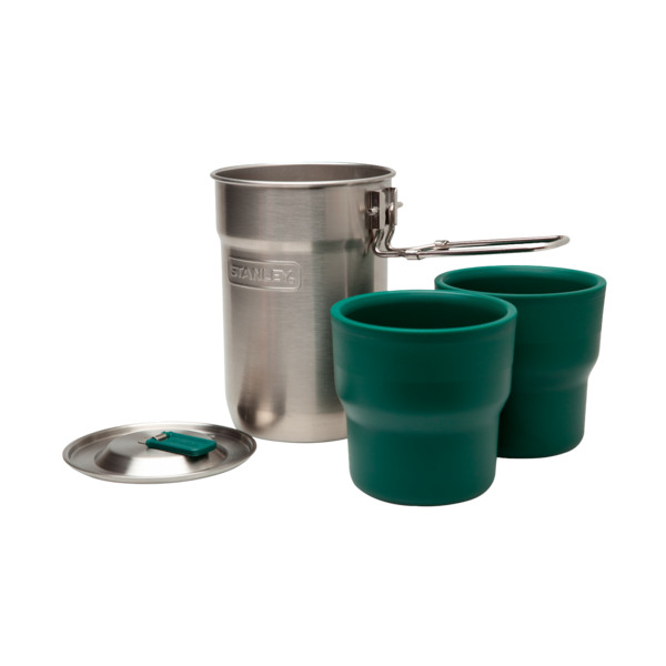 JUEGO DE COCINA-DOS TAZAS-ACERO INOXIDABLE-STANLEY