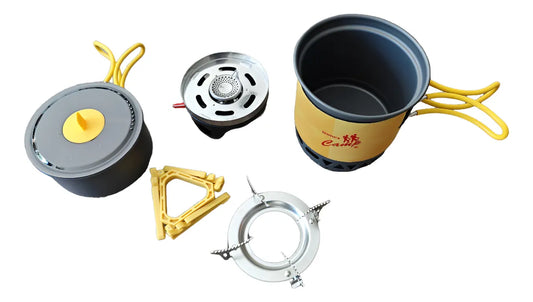 SISTEMA DE COCINA PARA CAMPING-1.0+0.5 LITROS-LINMEX