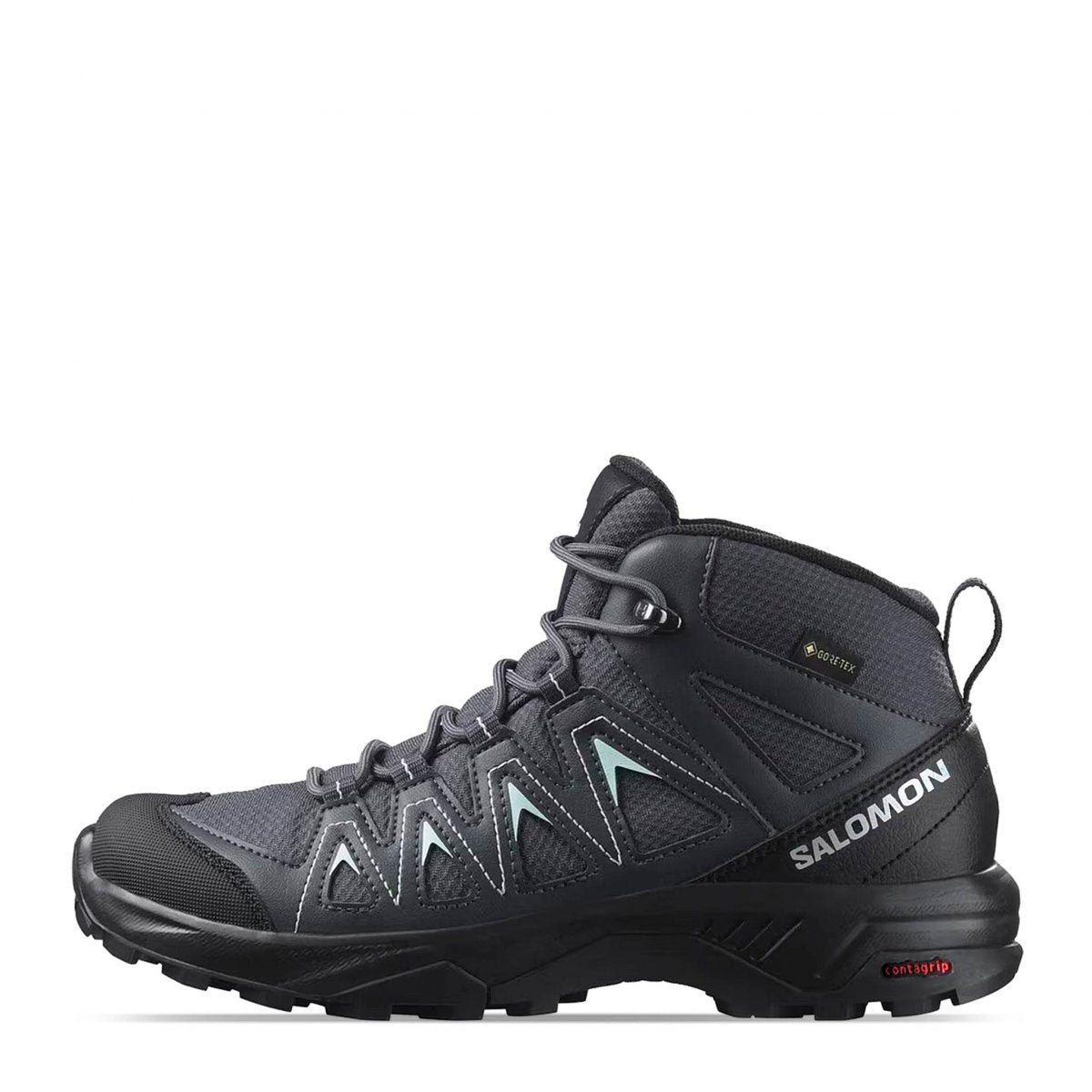 Zapatillas montaña Salomon X Braze Mid GTX verde negro hombre