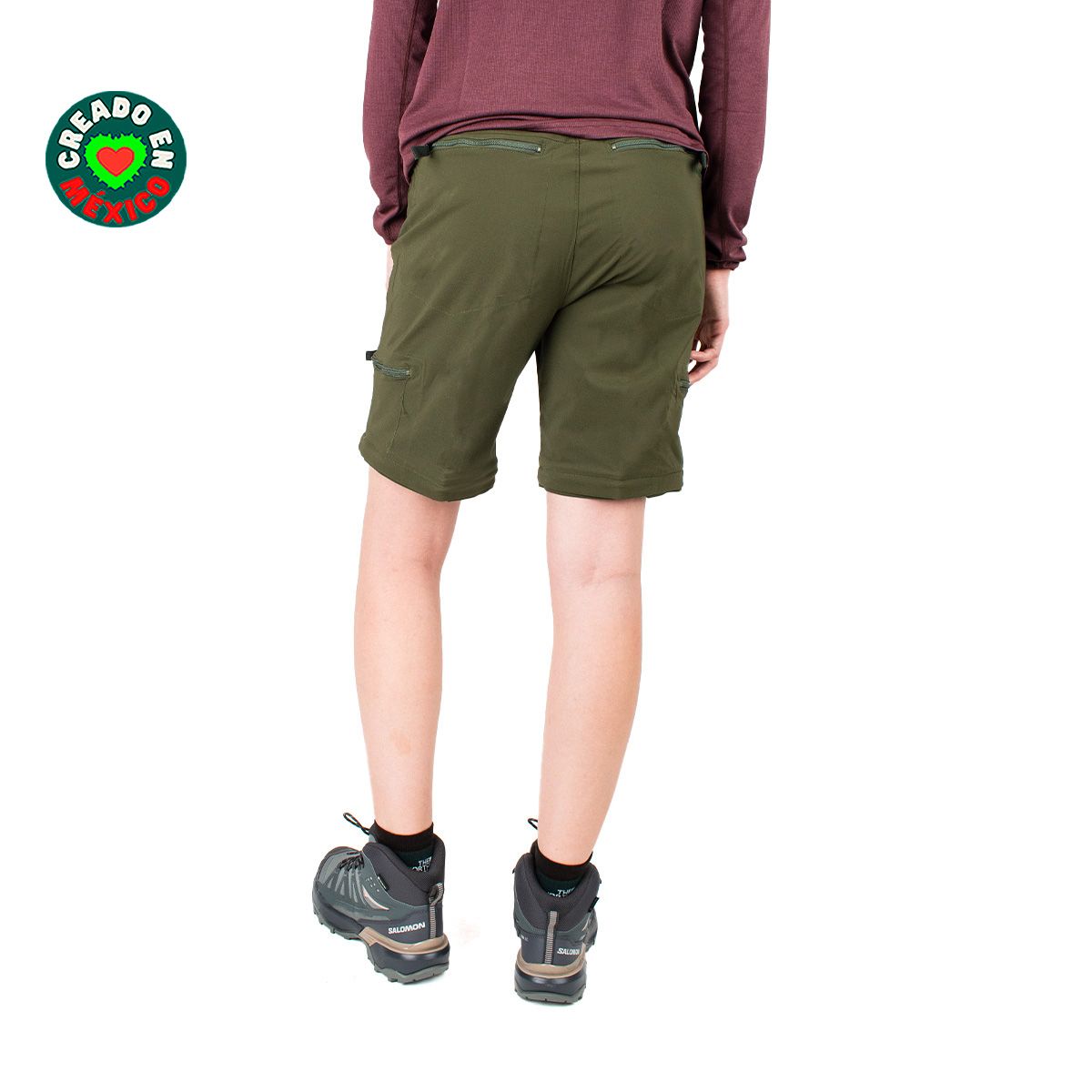 PANTALON CONVERTIBLE -CAMALEON V2-MUJER-VERDE-KINAKU