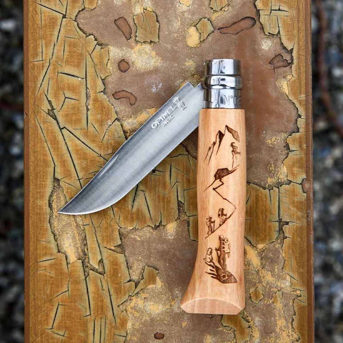 NAVAJA RETRACTIL DE ACERO INOXIDABLE-No 8-OPINEL