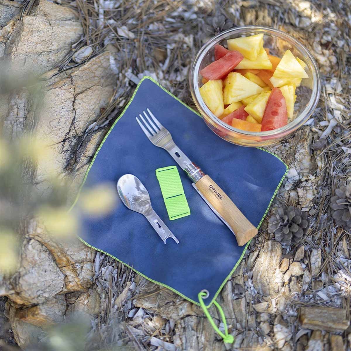 SET DE NAVAJA Y CUBIERTOS-PICNIC-OPINEL