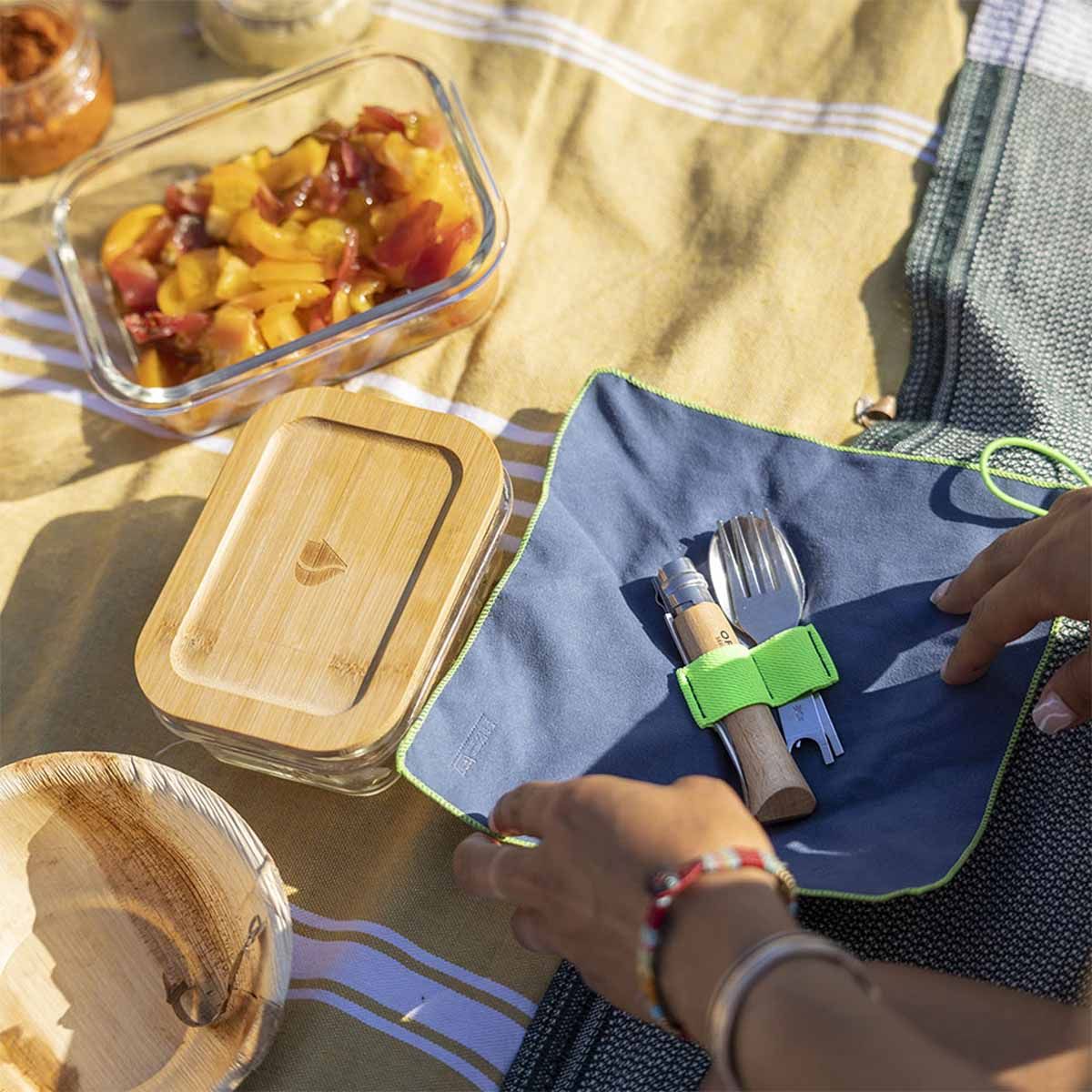 SET DE NAVAJA Y CUBIERTOS-PICNIC-OPINEL