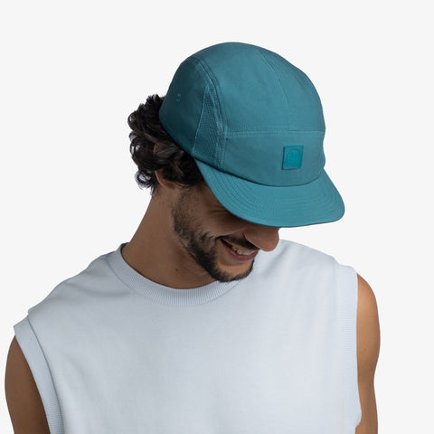 GORRA-5 PANEL GO SOLID TEAL-BUFF®