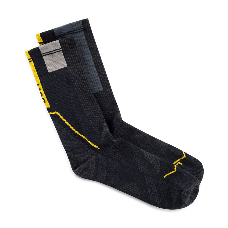CALCETINES- COOLNET-CREW SOCK-GRAPHITE-BUFF
