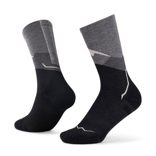 CALCETAS -MERINO LIGHTWEIGHT-GRAPHITE-BUFF