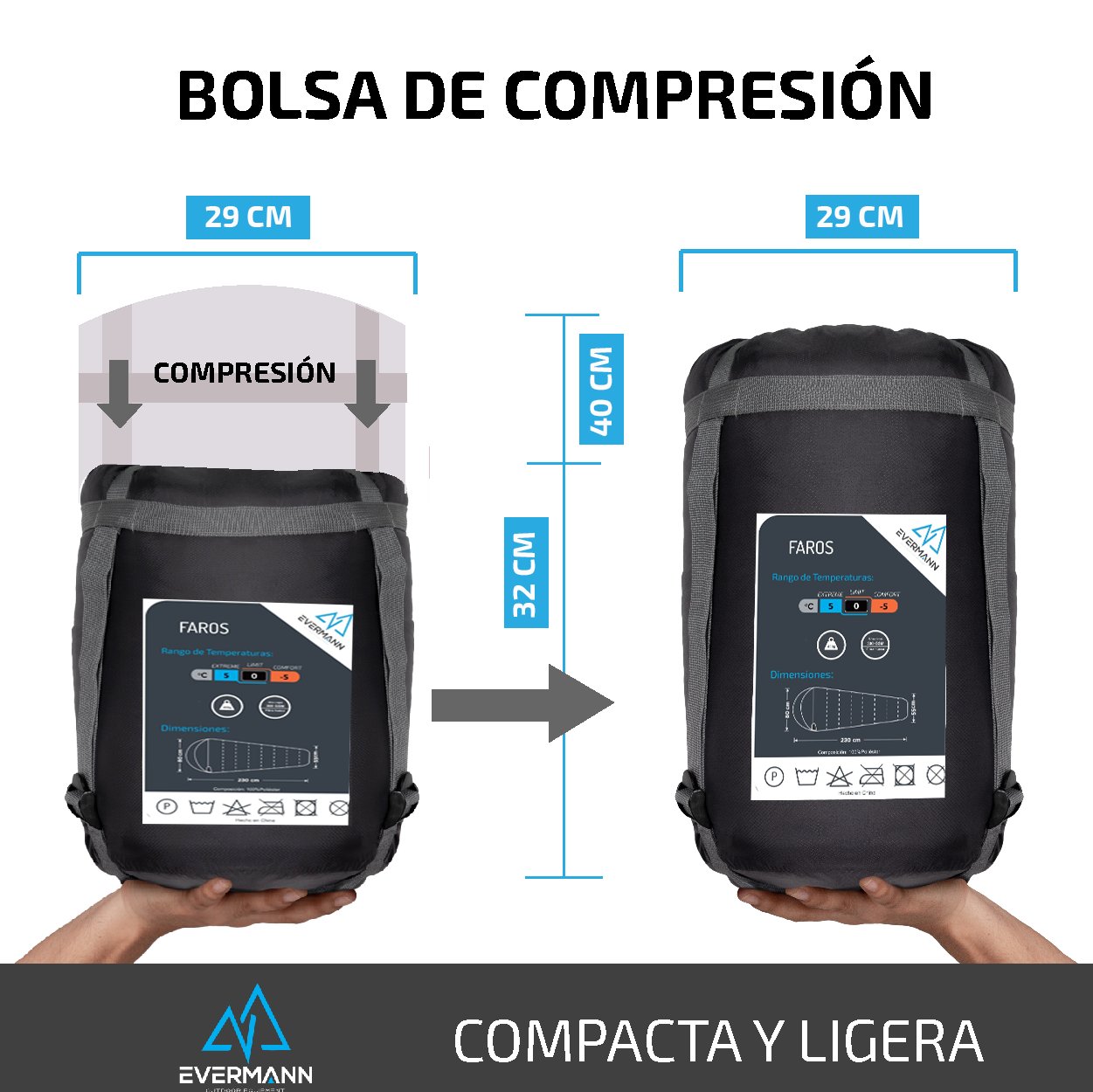 SLEEPING BAG - FAROS 0°C - EVERMANN