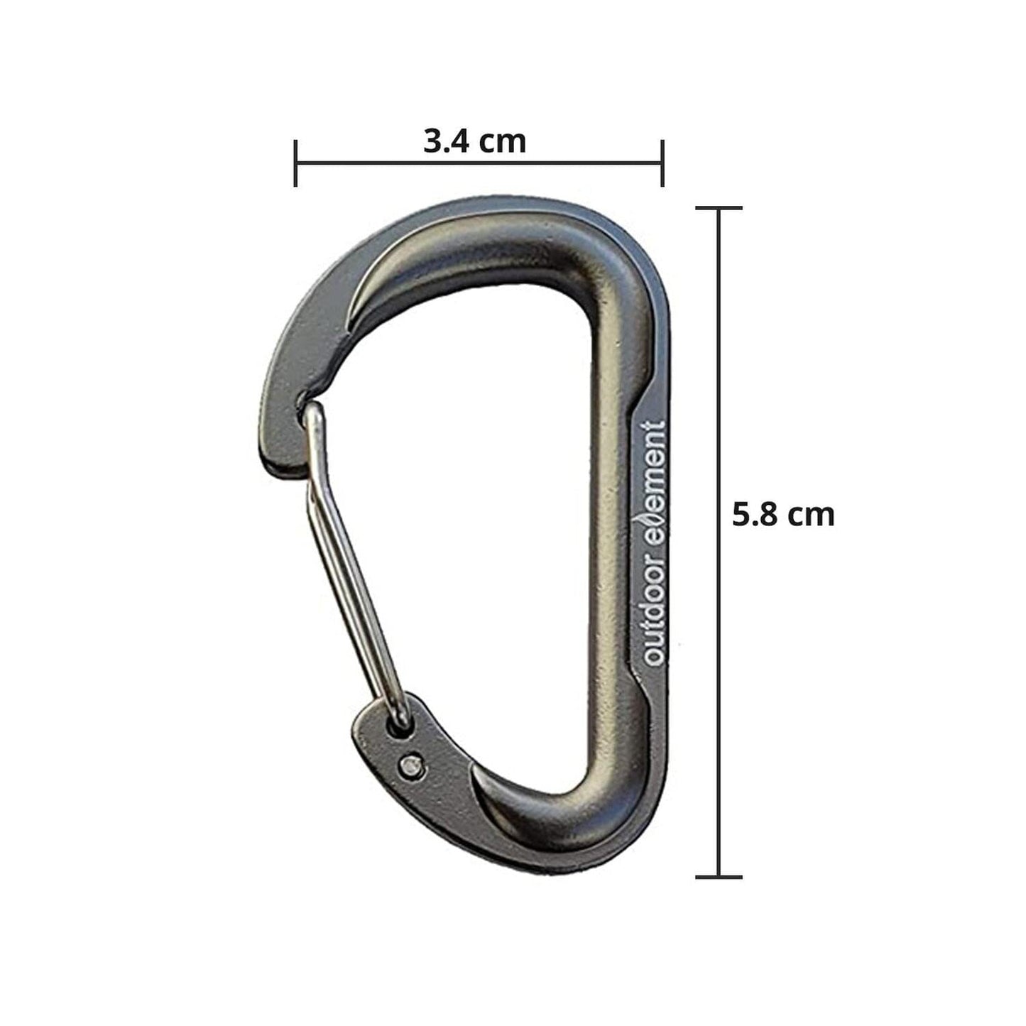PACK DE 6 MOSQUETONES GEARBINER-OUTDOOR ELEMENT