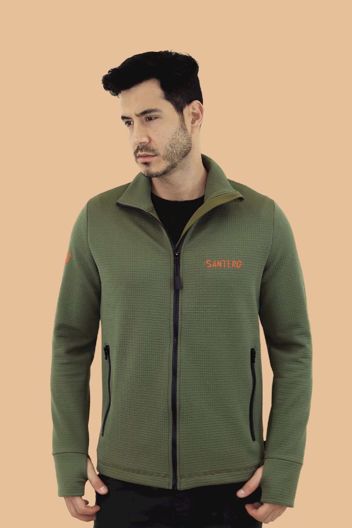 ZPLMIDE - Chamarra de forro polar Polartec para hombre, con cierre ZPLMIDE - Chamarra de forro polar Polartec para hombre, con cierre