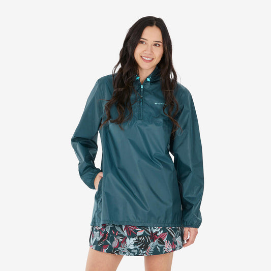 ROMPEVIENTOS-RAINCUT 1/2 ZIP-DECATHLON | QUECHUA-MUJER
