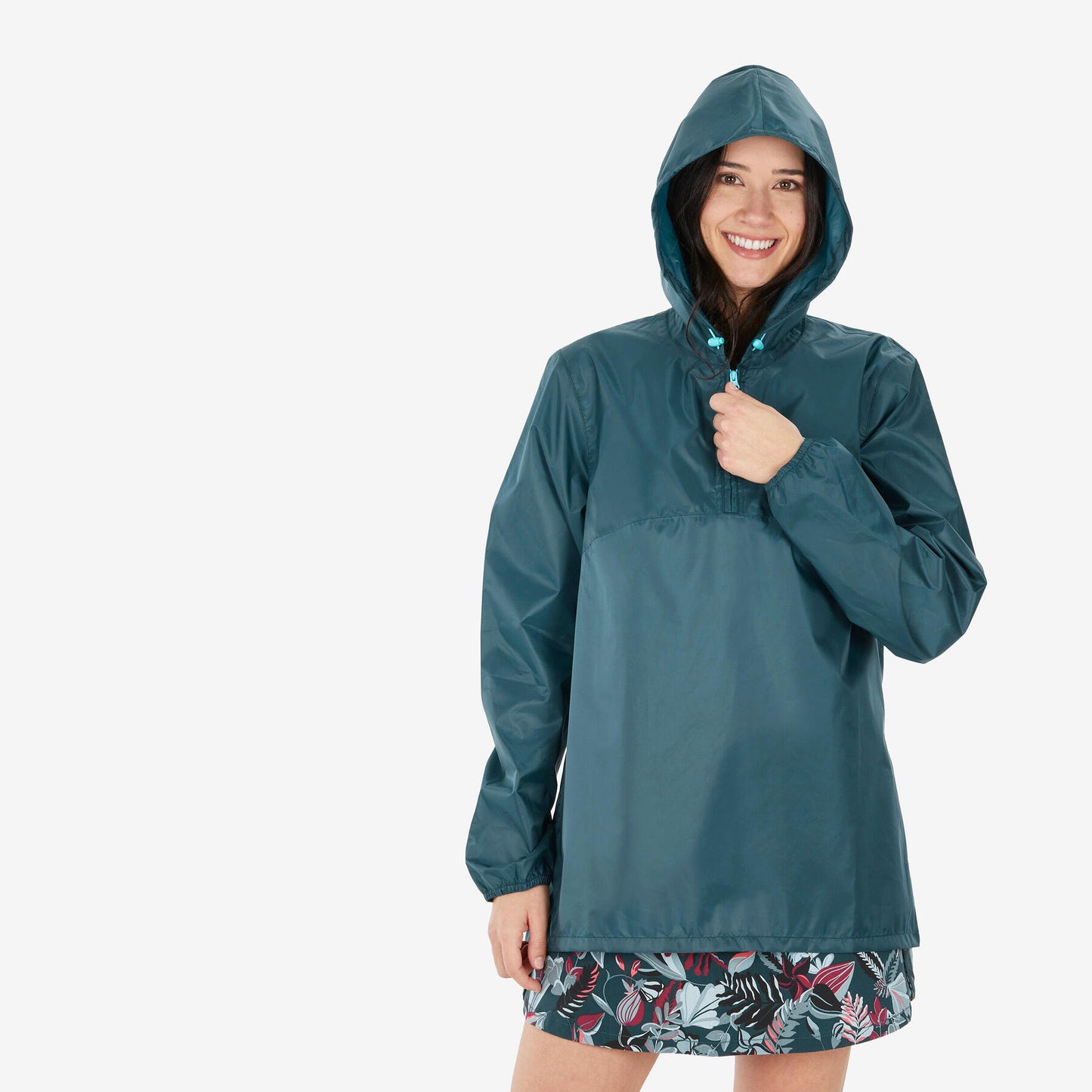 ROMPEVIENTOS-RAINCUT 1/2 ZIP-DECATHLON | QUECHUA-MUJER