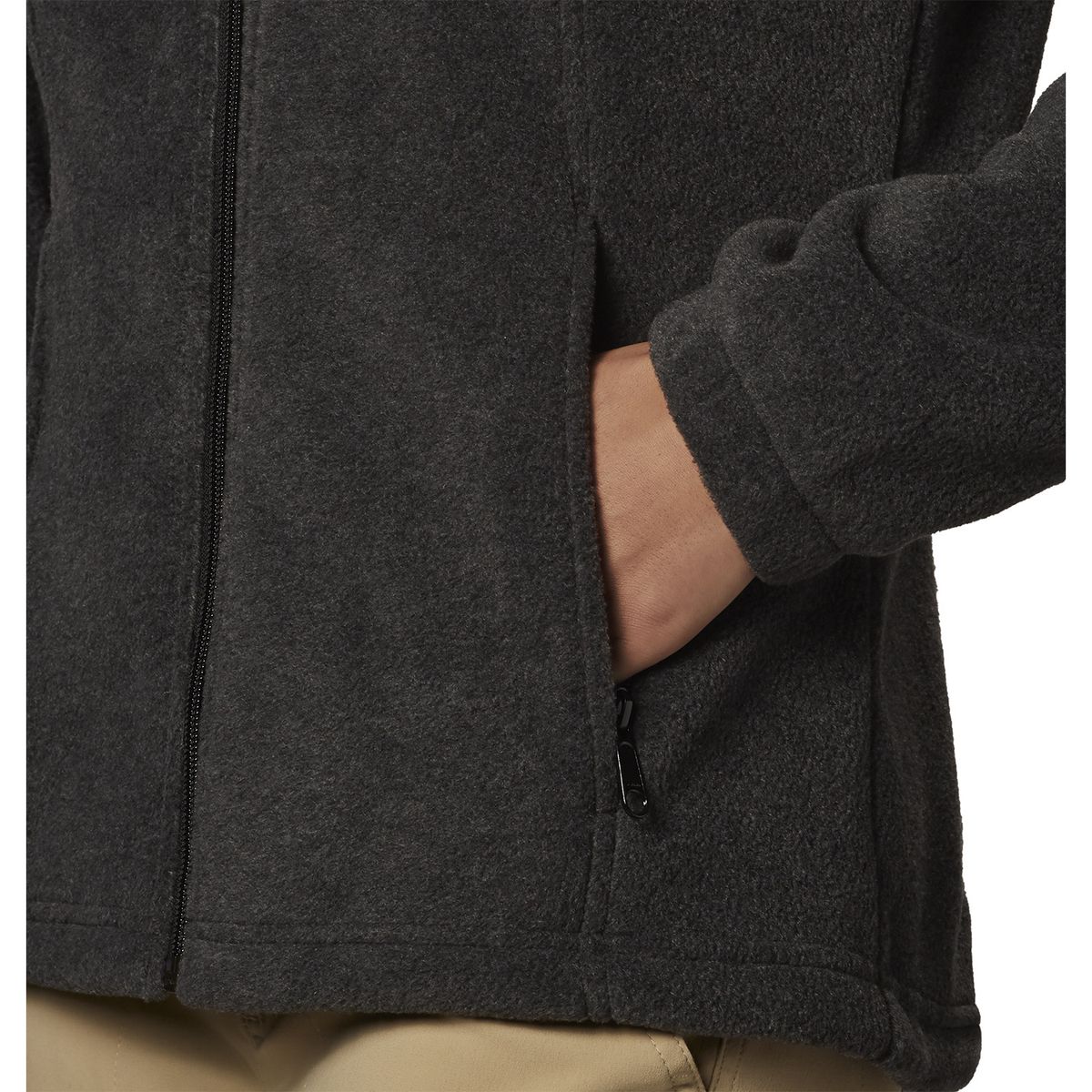 CHAMARRA POLAR-BENTON-TALLA S-NEGRO-MUJER-COLUMBIA